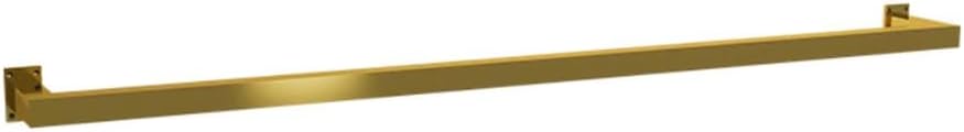 Wall Mounted Clothes Rack Metal Retail Clothing Garment Racks Hanging Clothes Rack Detachable for Clothing Storage Clothing Store Display Racks (Color : GoldB, Size : 100X10CM)