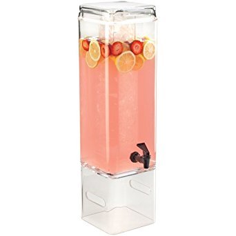 Cal-Mil 3-Gallon Beverage Dispenser with Stand, Acrylic Drink Jug with Spigot, Ideal for Weddings, Parties and Events, Commercial, Restaurant Use, Ideal for Juices, Lemonade, Water & Tea | 1112-5AINFH