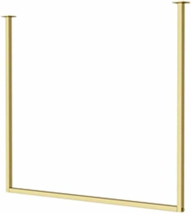 Metal Display Rack Retail Clothing Garment Racks Hanging Clothes Rack Detachable Stainless Steel Ceiling Hanger for Storage Wedding Dress U-Shaped Shelf (Color : Gold, Size : 100x120cm)
