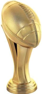 Crown Awards Football Trophies with Custom Engraving, 6' Personalized Gold Football Trophy On Black Base Prime