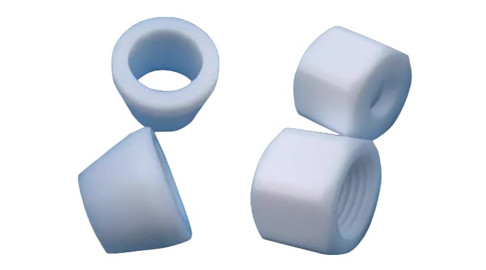 100PCS ϕ1/16(1.587) PTFE (Polytetrafluoroethylene) Teflon Plastic Metric Ferrule (Corrosion Resistant Electrical Insulation)