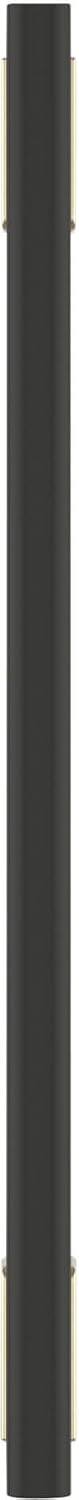 Signature Hardware 954045-12 Anberlin 12 Inch Center to Center Appliance Pull - Matte Black Handle - Polished Chrome