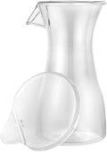 12oz Clear Plastic Carafe Jar with Lid – Disposable Beverage Container for Water, Juice, Iced Tea, Cocktails, Milk, Smoothies, Restaurants, Catering, Parties, and Everyday Use (12)