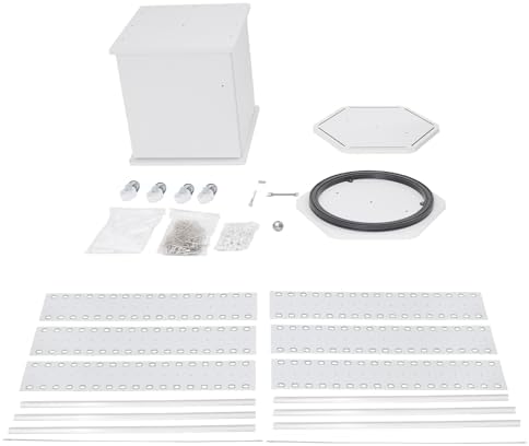 360° Rotating Sunglasses Display Stand on Wheels, Modern Eyewear Organizer for 102 Pairs, Commercial Glasses Storage Rack with White Panel & Box