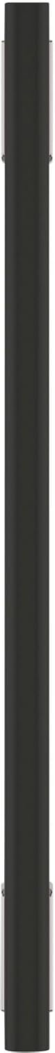 Signature Hardware 954045-12 Anberlin 12 Inch Center to Center Appliance Pull - Matte Black Handle - Polished Chrome