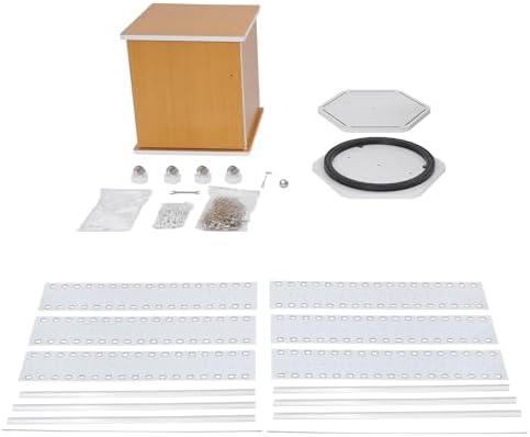 360° Rotating Sunglasses Organizer with Wheels, Holds 102 Pairs, Modern Eyewear Display Stand, Commercial Glasses Storage Cabinet, Stylish White & Yellow Design