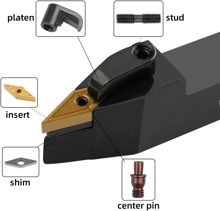 1pc External Turning Tools Holder MVVNN2020K16 MVVNN2525K16 MVVNN3232K16 Carbide Inserts Lather CNC Boring Bar Cutting Tool(MVVNN4040K16)