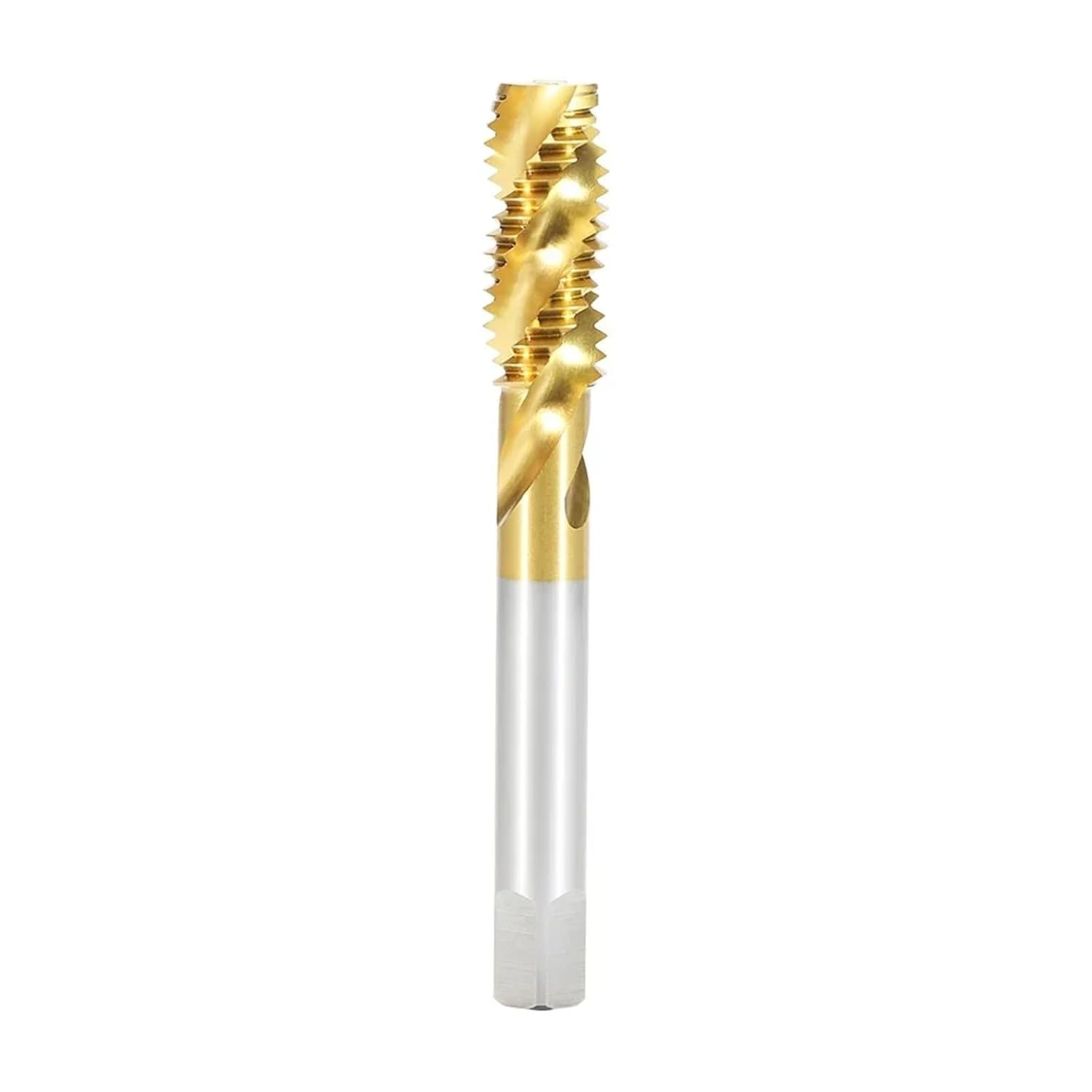 HSS Titanium Shank Spiral Point Screw Tap Machine Thread Tap and Dies Metric Tap for Metalworking Tools M3-M16(HSS M20x2.5)