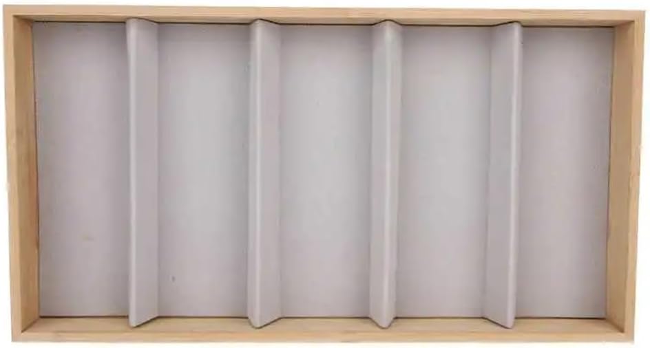Glasses Stand 5 Glass Jewelry Grid Stand Holders Organizer Storage Case for Gift Box Slot Sunglasses Eyeglass Watch Display Box Eyewear Display Stand(Gris)