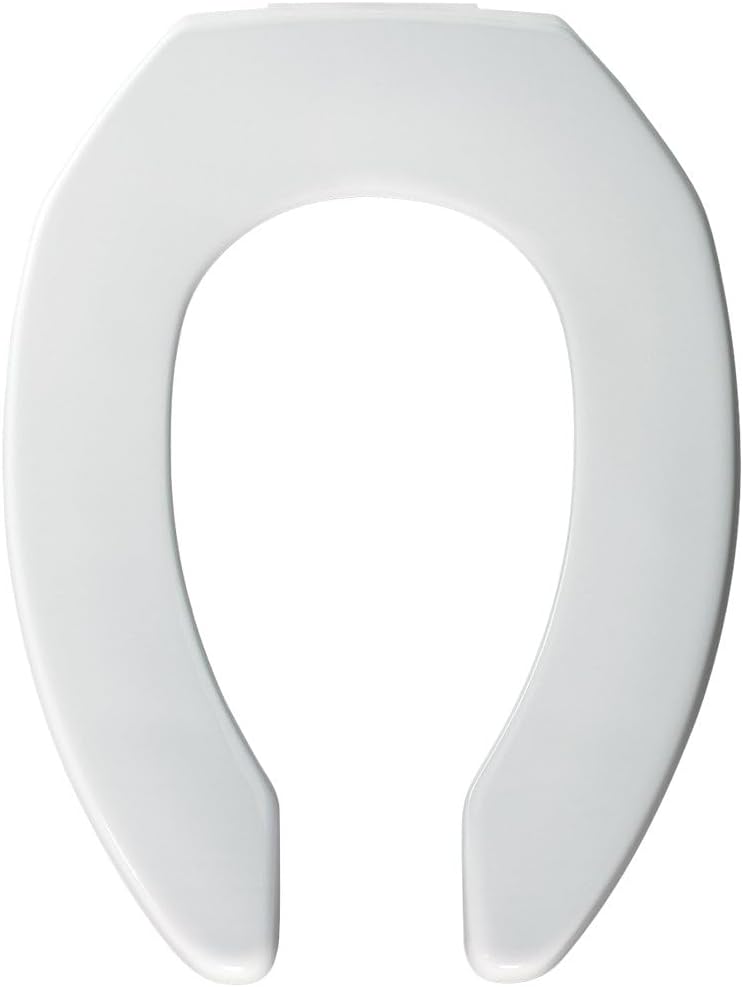 BEMIS 3L2155T 000 Medic-Aid 3' Lift Raised Open Front Plastic Toilet Seat, ELONGATED, Long Lasting Solid Plastic, White