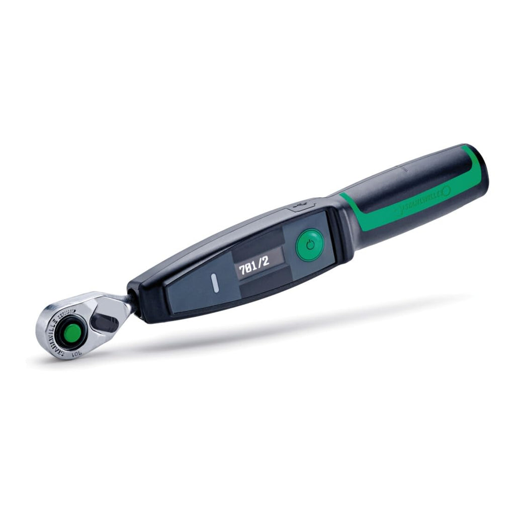 Stahlwille Electronic Torque Wrench w.Permanently Installed fine-Tooth Ratchet No.701/2 NO Battery 1-20 N·m Square Drive 1/4'