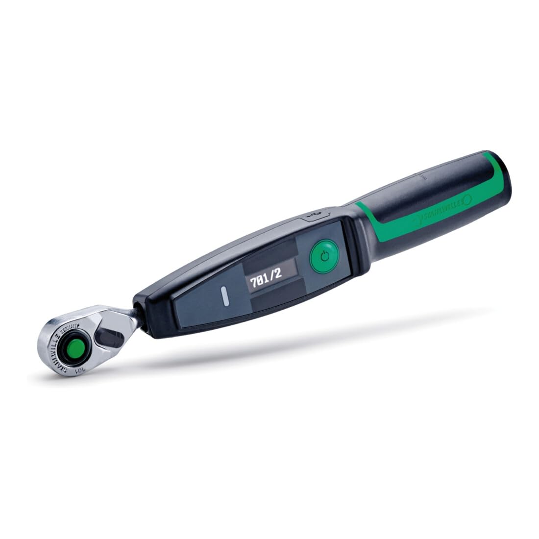 Stahlwille Electronic Torque Wrench w.Permanently Installed fine-Tooth Ratchet No.701/2 NO Battery 1-20 N·m Square Drive 1/4'