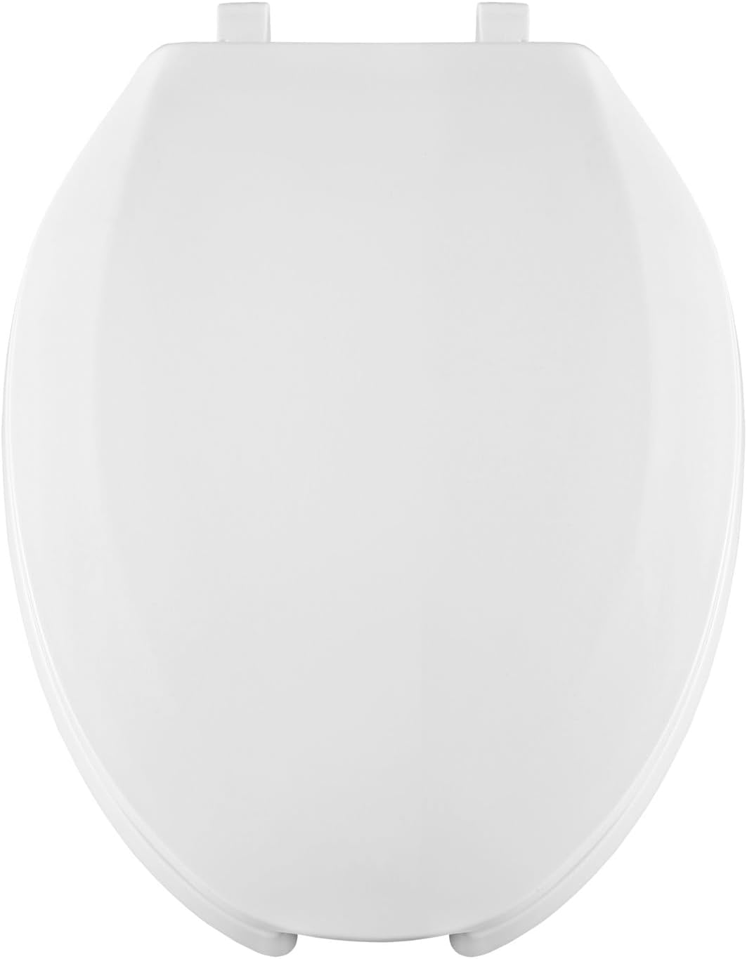 Centoco 2 inch Raised Toilet Seat for Seniors, Elongated, Open Front with Cover, Plastic, Made in the USA, HL820STS-001, White