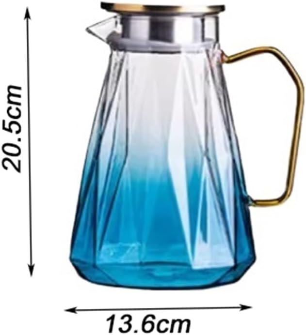 Beverage Serveware Glass Cold Water Kettle High-temperature Resistant Water Cup Kettle, Fruit Tea Pot Set Water Carafe