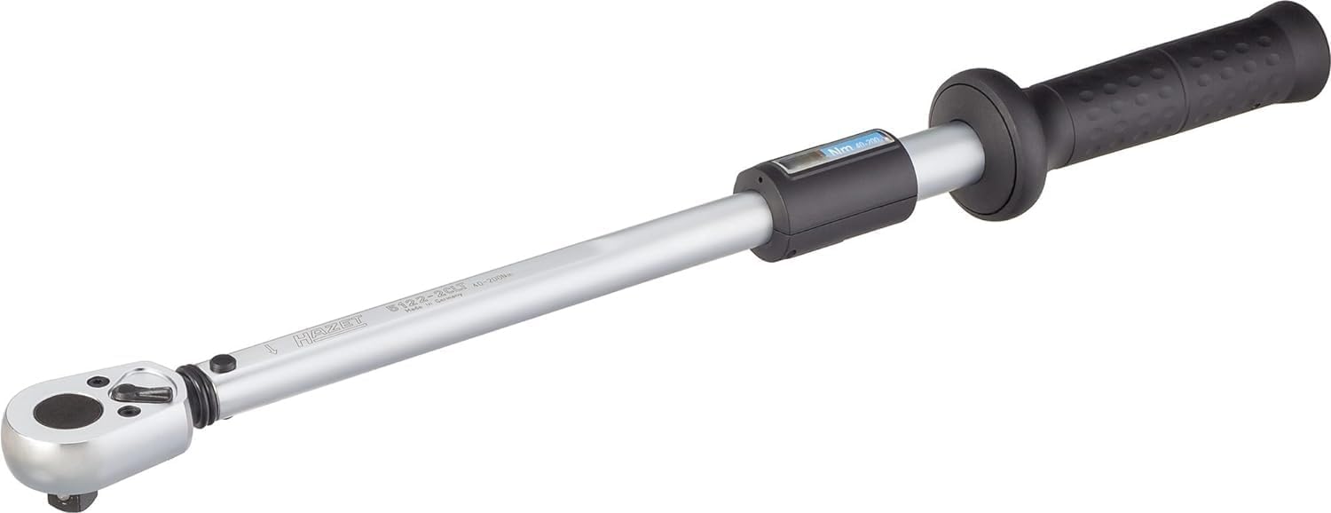 Hazet 5122-2CLT Torque Wrench 1/2' 40-200Nm, Black/Blue/Silver
