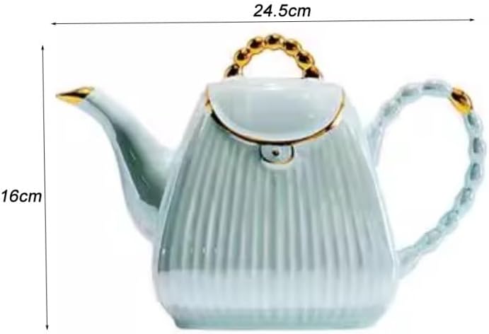 Beverage Serveware Water Kettle Set, European and American Style Ceramic Tea Set for Home Living Room, Water Utensils Water Carafe(Pink)