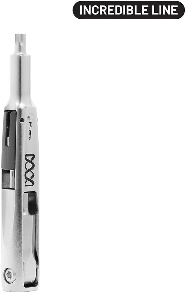 IncredibleX Stainless Multi-Tool with Hex Keys & T25, Corrosion-Resistant Hardened Steel, Magnetic Design, Includes Adapter for Handlebar Mount, Compact 8-Function Cycling Gear & Bike Repair Tool (57g | bike-multifunction-tools