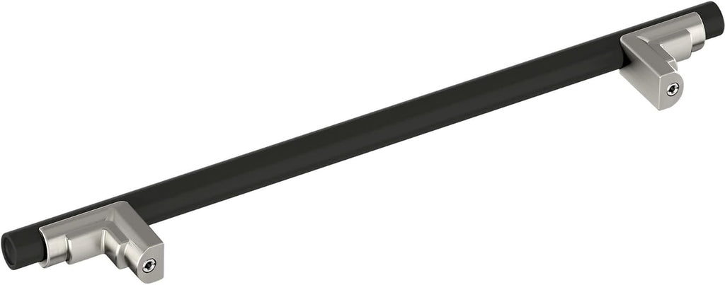Signature Hardware 954045-12 Anberlin 12 Inch Center to Center Appliance Pull - Matte Black Handle - Brushed Gold