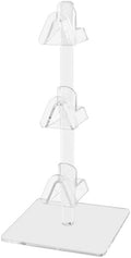 Marketing Holders 6 Pack Eyewear Holder Tabletop Organizer Stand Holds 3 Pairs of Sunglasses or Eyeglasses Clear Acrylic with Square Base for Boutiques Gift Shops Opticians and Retail Stores