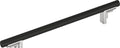Signature Hardware 954045-12 Anberlin 12 Inch Center to Center Appliance Pull - Matte Black Handle - Polished Chrome