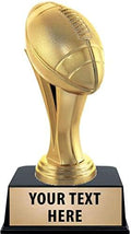 Crown Awards Football Trophies with Custom Engraving, 6' Personalized Gold Football Trophy On Black Base Prime