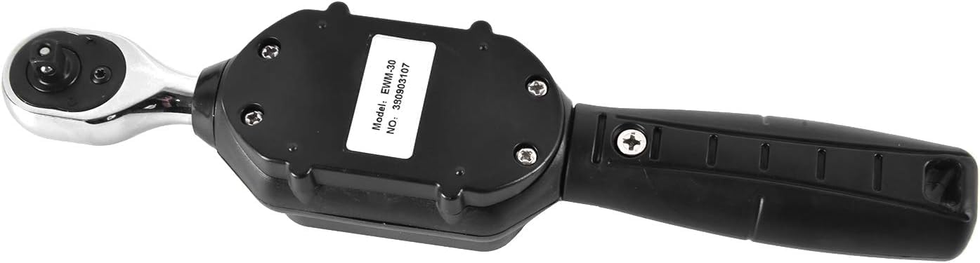 Torque Wrench, EWM-30 Digital Torque Wrench 1/4 Square Drive Max. 22.12ft.lb Torque Accurate to ±2% with Buzzer LED Indication and Peak Trace Tracking Wrenches