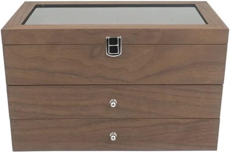 Glasses Stand 18 Grids Sunglasses Organizer Box Wooden 3 Layer Glasses Storage Box Jewelry Sunglasses Eyewear Display Case Box Eyewear Display Stand
