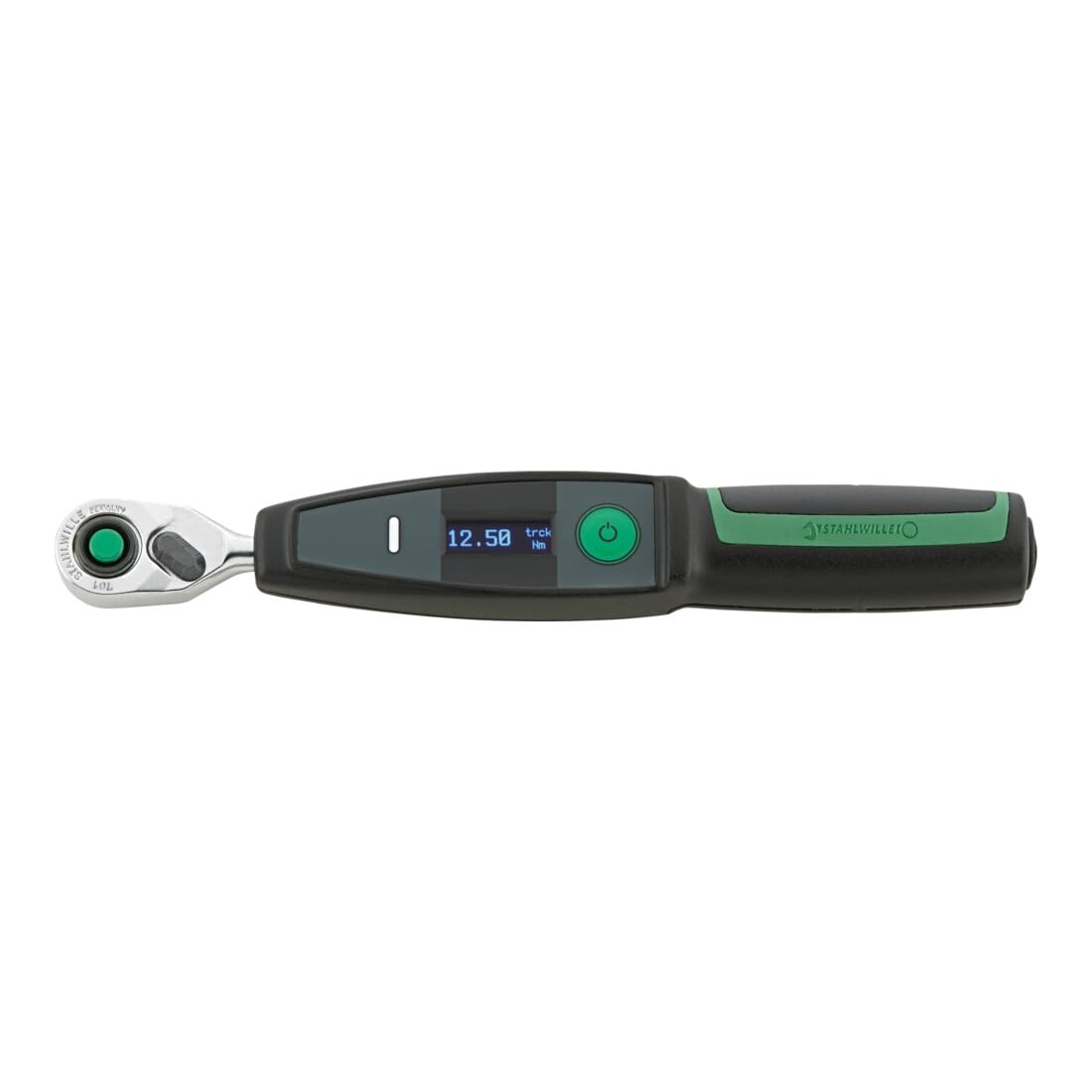 Stahlwille Electronic Torque Wrench w.Permanently Installed fine-Tooth Ratchet No.701/2 NO Battery 1-20 N·m Square Drive 1/4'