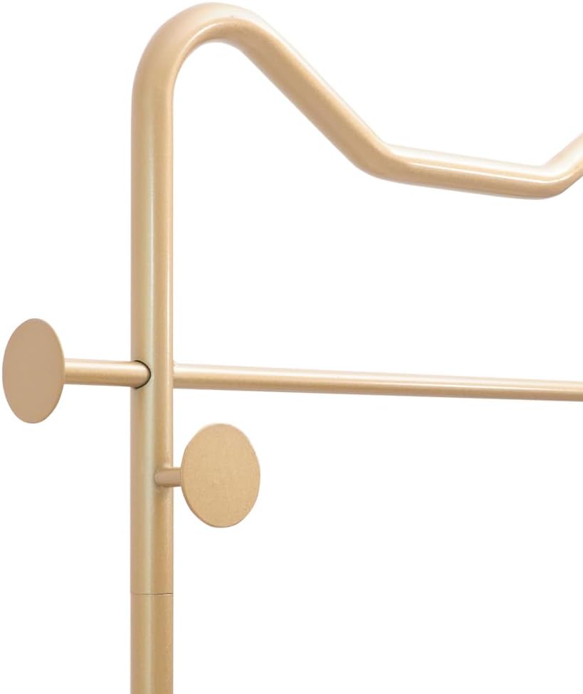Clothing Rack Marble Base Metal Modern Design Coat Rack Stand for Hanging Clothes Rack Stand for Bedroom Standing Garment Rack Heavy Duty Coat Hanger Freestanding Hanger,Gold