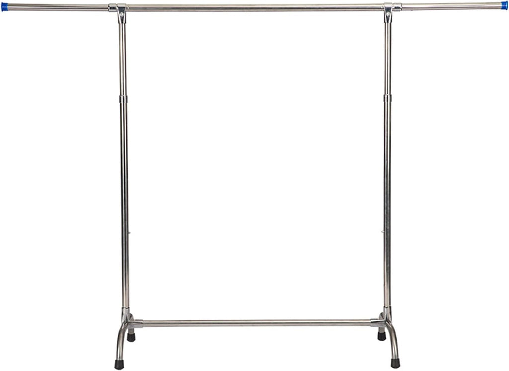 Metal Clothing Rack On Wheels, Rolling Garment Rack with Wheels, Garment Rack Rolling Clothes Rack Withhanging Rod for Bedroom, Hall, Clothes Store (A)