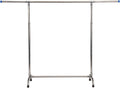 Metal Clothing Rack On Wheels, Rolling Garment Rack with Wheels, Garment Rack Rolling Clothes Rack Withhanging Rod for Bedroom, Hall, Clothes Store (A)