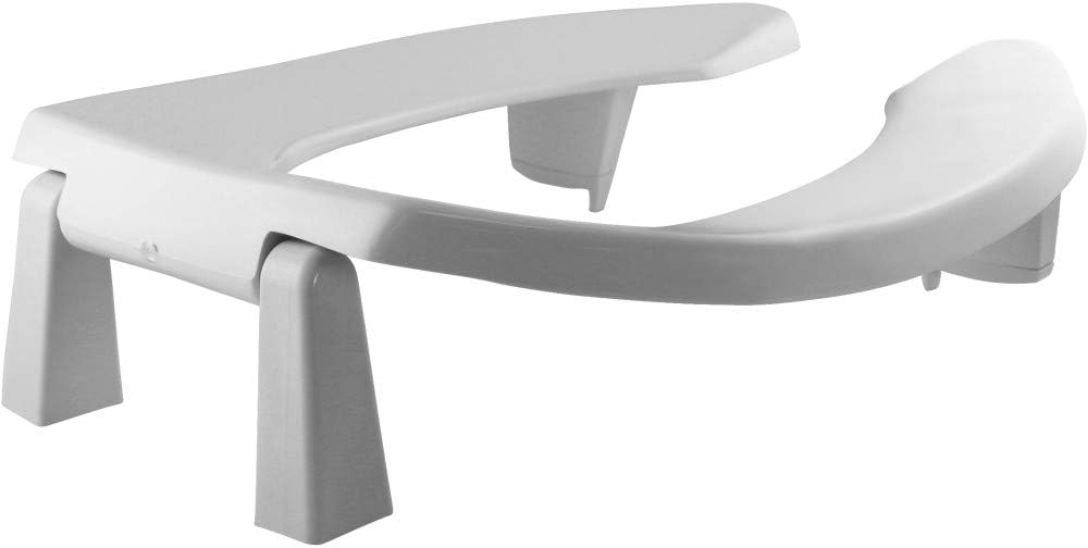 BEMIS 3L2155T 000 Medic-Aid 3' Lift Raised Open Front Plastic Toilet Seat, ELONGATED, Long Lasting Solid Plastic, White