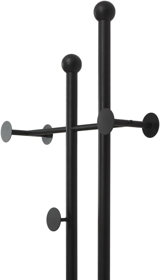 Marble Base Coat Rack Freestanding Metal Modern Coat Rack Stand for Hanging Clothes Rack Stand for Bedroom Standing Garment Rack Heavy Duty Coat Hanger Freestanding Hanger Black
