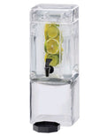 Cal-Mil 1-Gallon Compact Beverage Dispenser with Stand – Clear Acrylic Drink Container with Spigot, BPA-Free – Restaurants, Catering, Weddings, Parties, Tea, Juice, Lemonade, Infused Water | 1112-3A