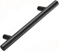 TOMYEUS Cabinet Handles Kitchen Hardware 10 PCS Black Cupboard Handle Brushed Stainless Steel Kitchen Cabinet Door Knob Furniture Handle Drawer Pull Hardware Cabinet pulls Kitchen Cabinet Handles