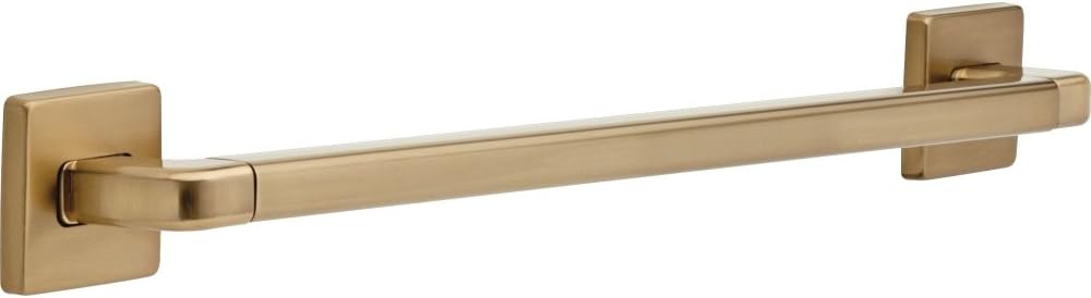 Delta Faucet 41924-CZ Angular Modern 24-Inch Grab Bar with Concealed Mounting, Champagne Bronze