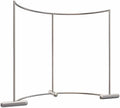 LXHELIVERY Half Round Clothes Rack, Clothing Display Rack Floor Standing Garment Rack Curved CombinationClothes Hanging Rack Used for Retail Clothing Stores(100x135 cm)