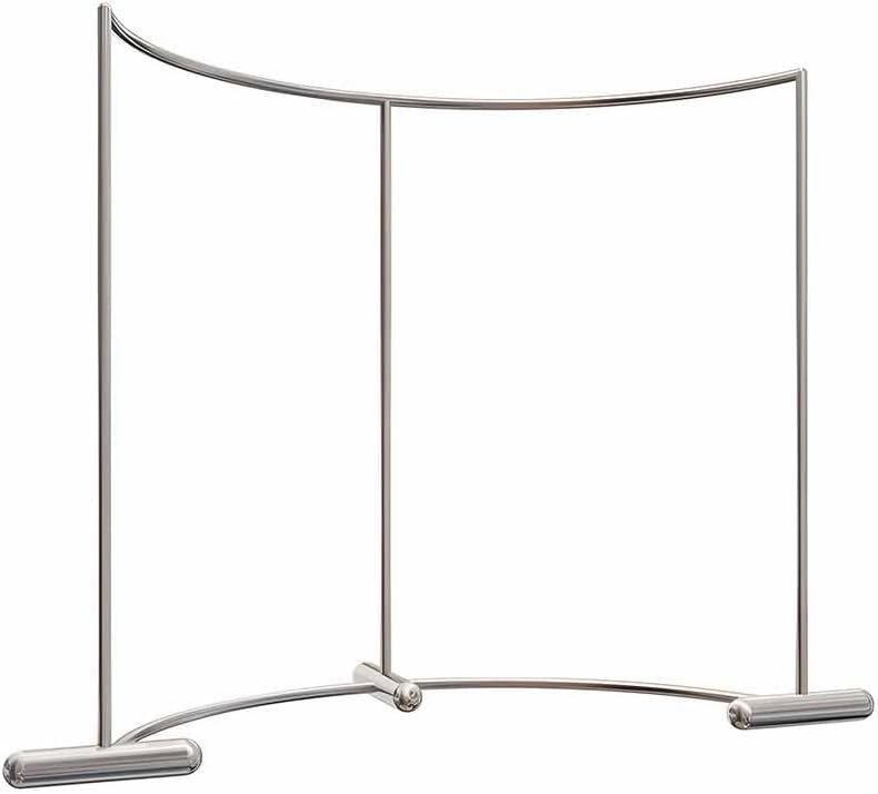 LXHELIVERY Half Round Clothes Rack, Clothing Display Rack Floor Standing Garment Rack Curved CombinationClothes Hanging Rack Used for Retail Clothing Stores(100x135 cm)