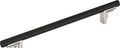 Signature Hardware 954045-12 Anberlin 12 Inch Center to Center Appliance Pull - Matte Black Handle - Polished Nickel