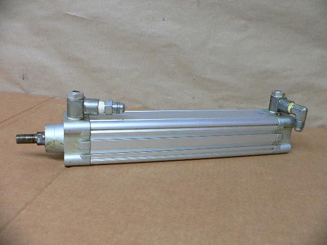 FESTO DNC-40-200-PPV-A (163344), 0.6-12 BAR, 200 MM Stroke, 40 MM BORE, Double-Acting, G1/4 Pneumatic Connection, ISO Cylinder, M12X1.25 Rod Thread, Pneumatic, Cushioning; Adjustable AT Both