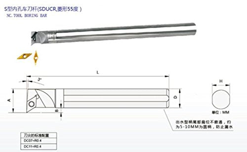 GOWE CNC Lathe Internal Turning Tool Holder M Type Boring bar Different Types of Cutting Tool