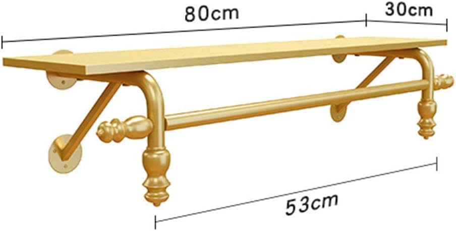 Exquisite Clothes Rail Rack Metal Retail Clothing Garment Racks Display Rod, Clothing Store Display Rack Ceiling Hanger, Women'S Clothing Store Shelves Display Hangers/C/(C-80Cm)