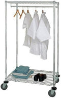 Wire Garment Racks, Stationary 24 x 36 x 63 in.