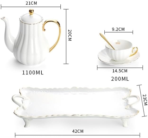Beverage Serveware Ceramic cold kettle pumpkin pot home housewarming gift cold kettle 7-piece set with chassis Water Carafe