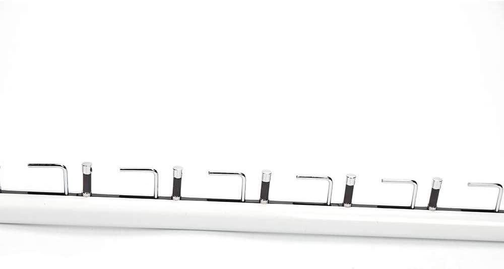 10 Pcs Aluminum Eyeglass Display Rod with Lock, Wall Mount Sunglasses Display Stand Holder Organizer for Optical Store & Home Use (48 Inch, Hold 14 Frames with Lock)