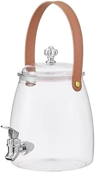 Beverage Serveware 3/5/9L Water Pitcher Large Capacity Kettle Multifunctional With Lid Teapot Water Bucket Kitchen Cold Storage Container Jug Water Carafe(Large)