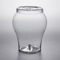 5 Gallon Curved Glass Beverage Dispenser with Glass Lid and Spigot