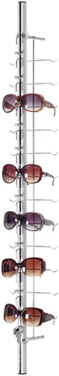 8Pcs Retail Display Glasses Sunglasses, Lockable Wall Mount Eyeglass Sunglasses Display Stand Holder Rack with Lock, Multiple Glasses Organizer Eyewear Display Hanging Sunglasse-US stock 43in-96Pairs