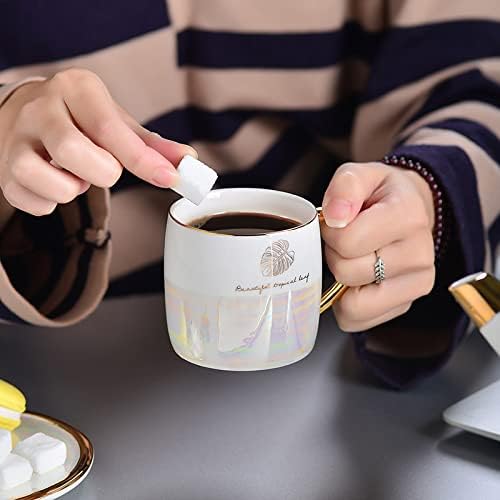 Beverage Serveware Tea set home restaurant simple ceramic gold-rimmed coffee cup afternoon teapot cup combination Water Carafe