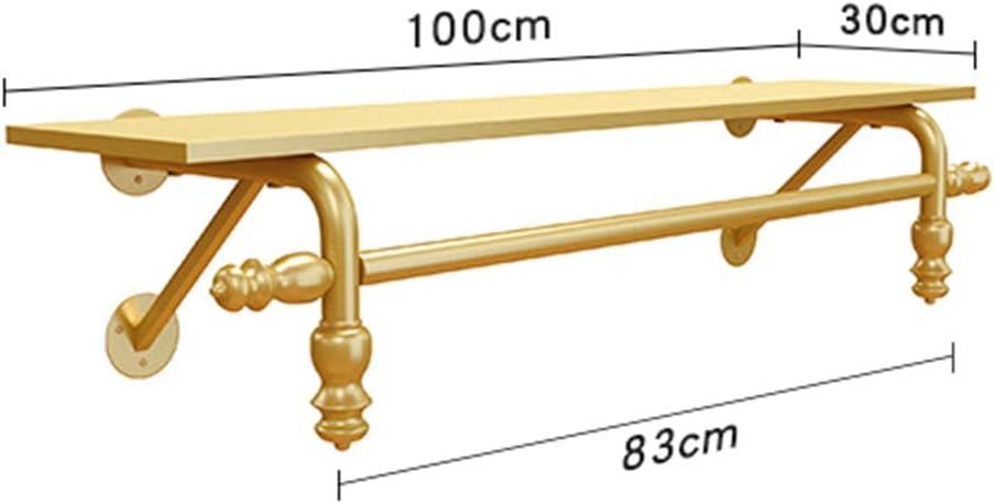 Exquisite Clothes Rail Rack Metal Retail Clothing Garment Racks Display Rod, Clothing Store Display Rack Ceiling Hanger, Women'S Clothing Store Shelves Display Hangers/C/(C-100Cm)